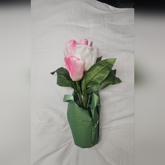 Pink and Cream Artificial Peony Bouquet - Home Accents - Picture 2 of 3